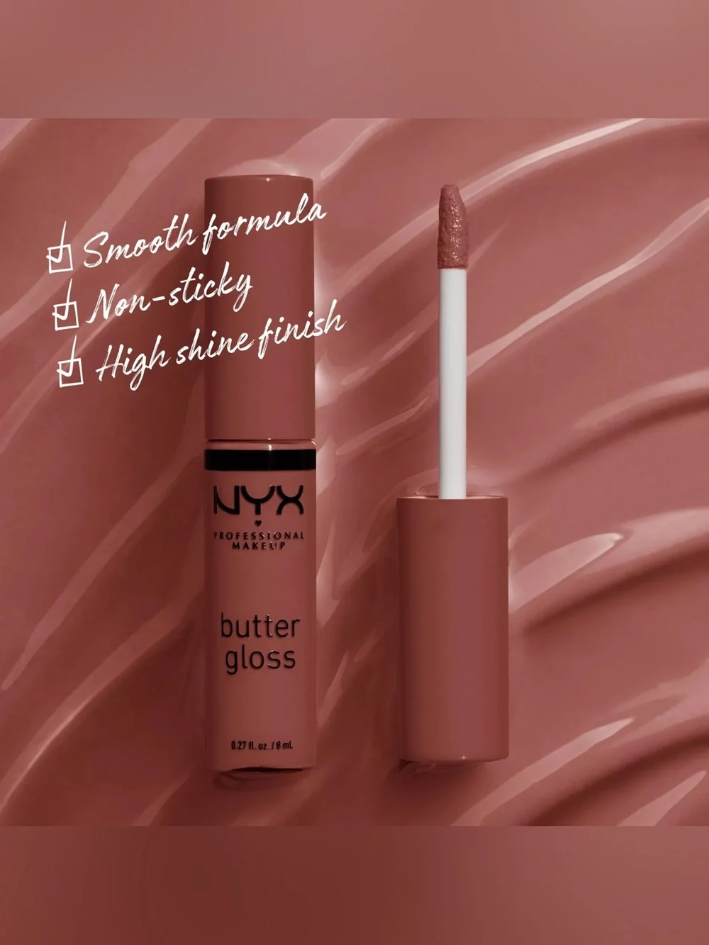 NYX Butter Gloss Bling Non-Sticky Lip Gloss - Pricey, NEW